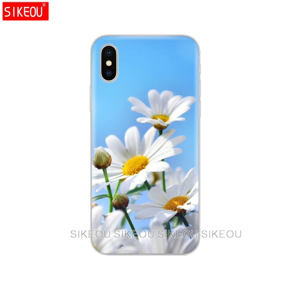 Силиконовый чехол для телефона Iphone 6X8 7 6s 5 5s SE 2020 Plus 10 XR XS 11 Pro Max с четырьмя листьями