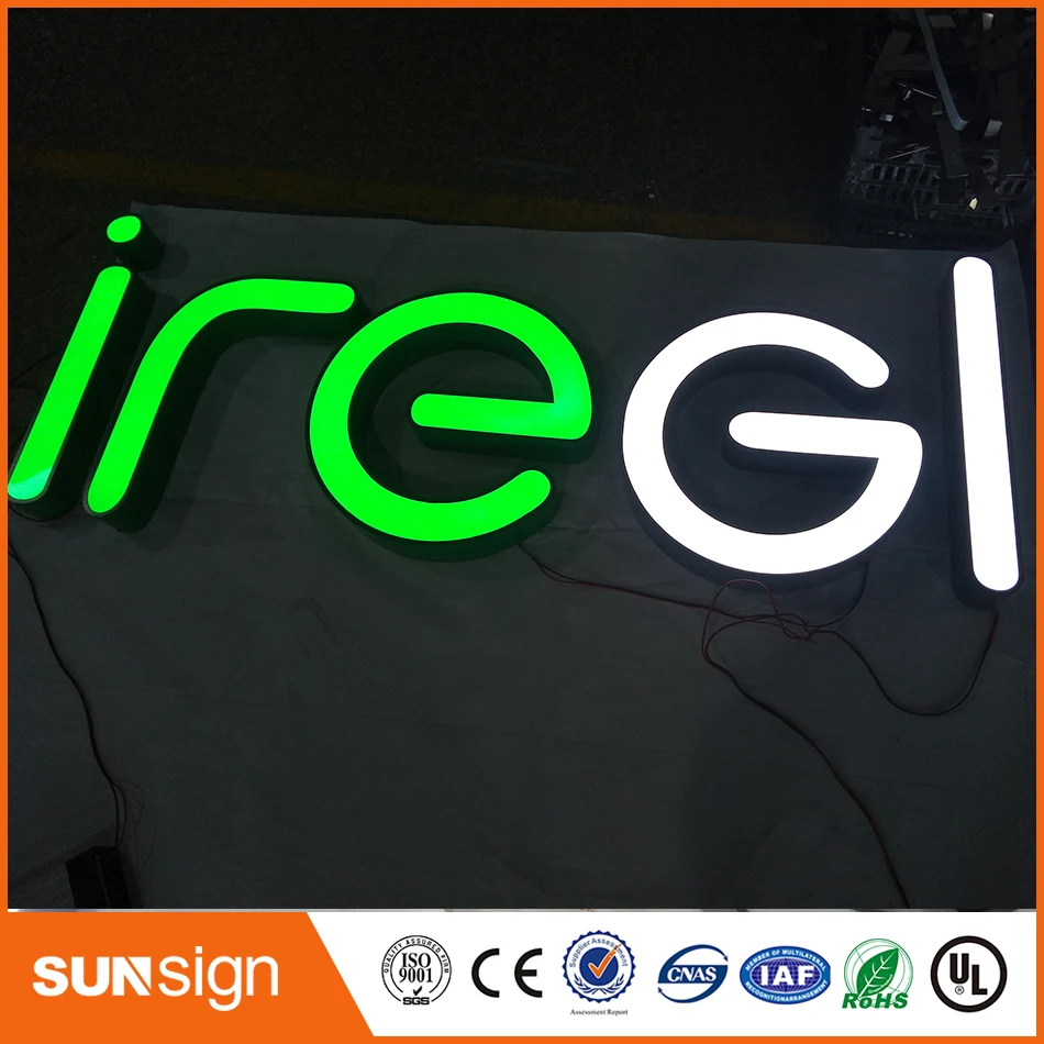 Декоративный светодиодный вывесок из нержавеющей стали на заказ|signage letters|stainless
