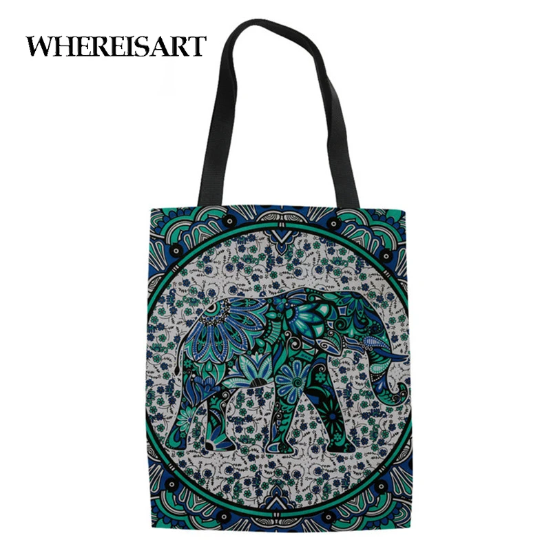 Женская сумка на плечо в этническом экзотическом стиле с мандалой|Сумки ручками|