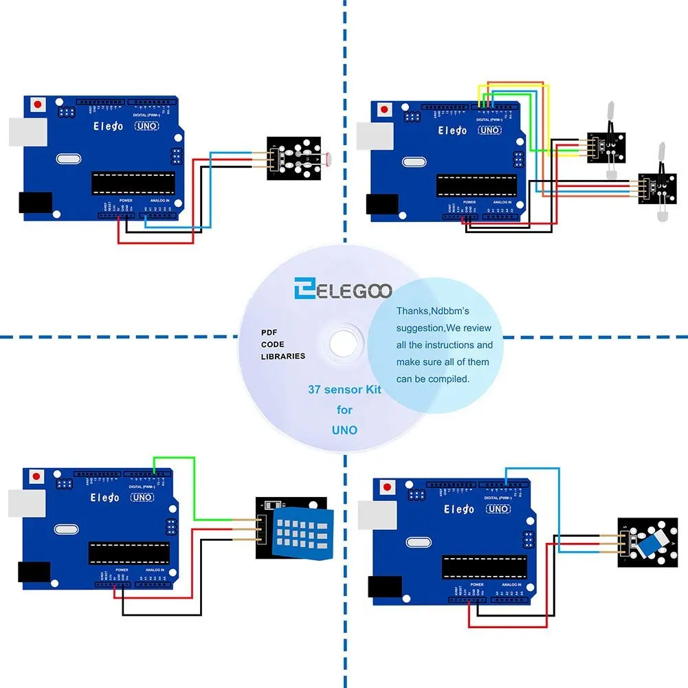 Комплект модуля датчика 37 в 1 для Arduino UNO R3 MEGA NANO с подарком|kit for arduino|kit kitskit arduino r3 |