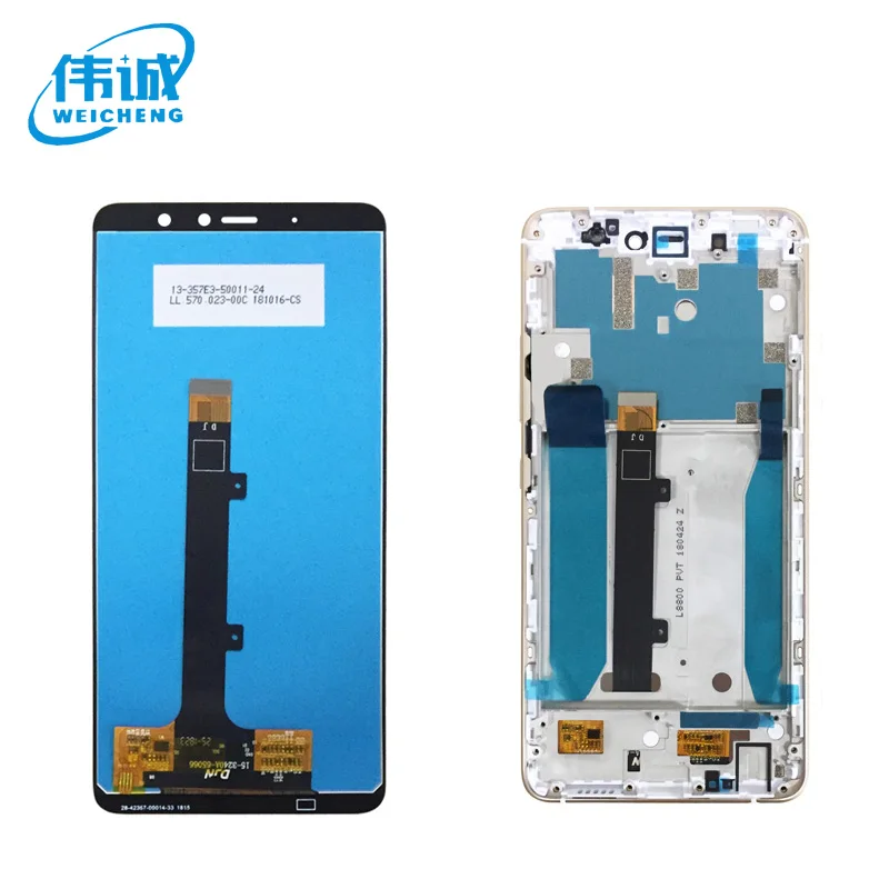 ЖК дисплей WEICHENG для BQ Aquaris X2 с рамкой запасные части и инструменты|Экраны