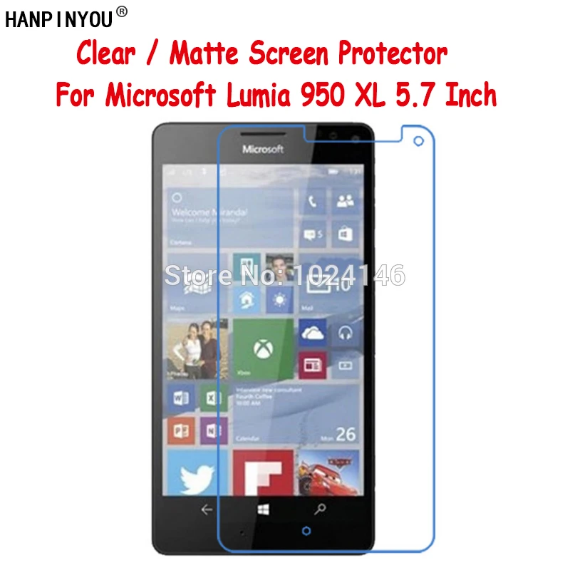 Новая прозрачная/Антибликовая матовая защитная пленка HD для Microsoft Lumia 950 XL 950XL 5 7