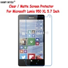 Новая прозрачнаяАнтибликовая матовая защитная пленка HD для экрана Microsoft Lumia 950 XL 950XL 5,7 дюйма, Защитная пленка с салфеткой для очистки