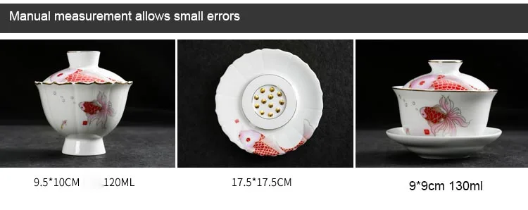 Бутики 120 мл Цзиндэчжэнь керамические белые фарфоровые изделия расписанную Карп