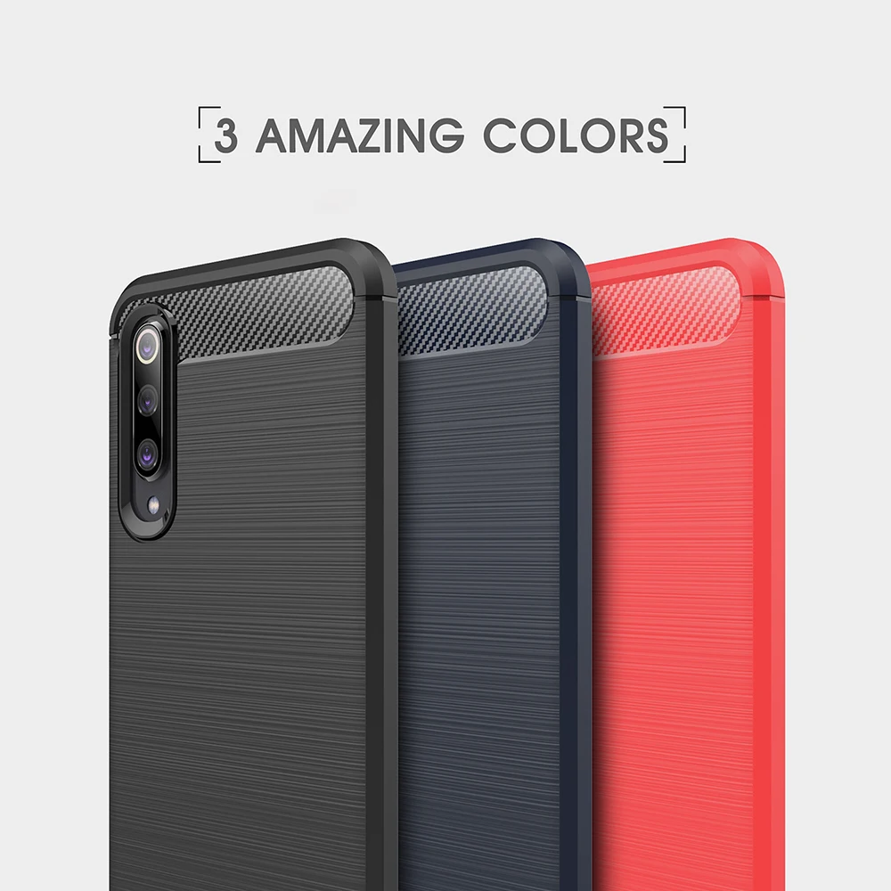 Чехол для Xiaomi Mi 9 SE чехлы из углеродного волокна Mi9 мягкие силиконовые аксессуары
