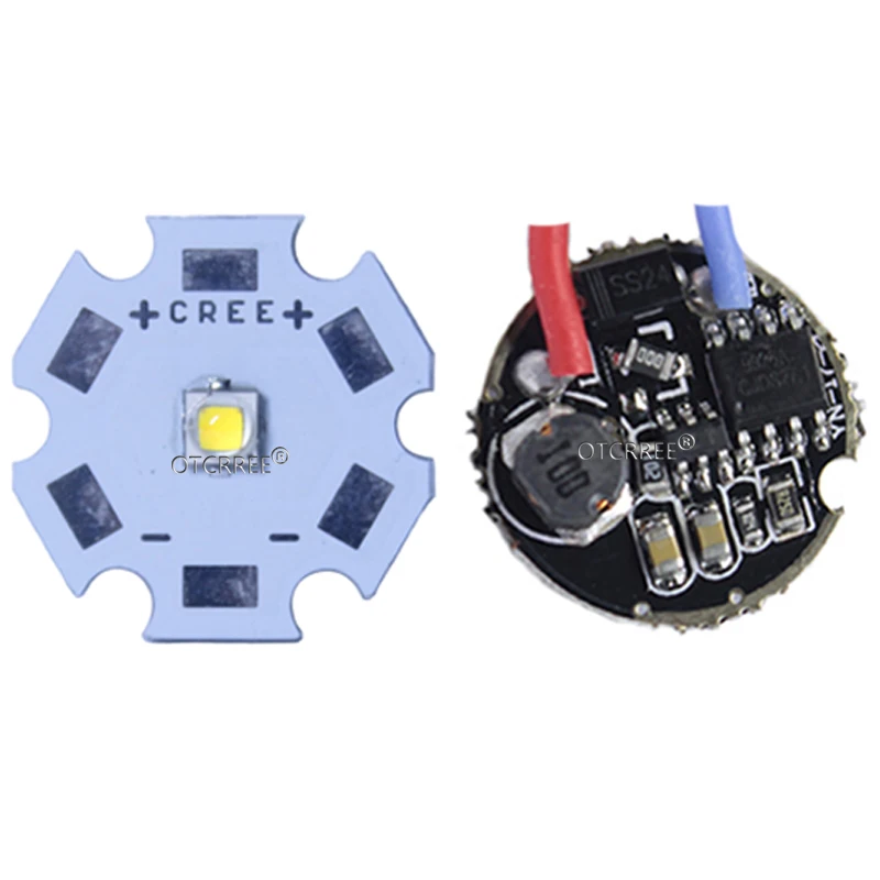 1 комплект Cree XTE XPE для светодиодной лампы XPG2 XBD XRE с 3 7 В Вт 16 мм 20 режим