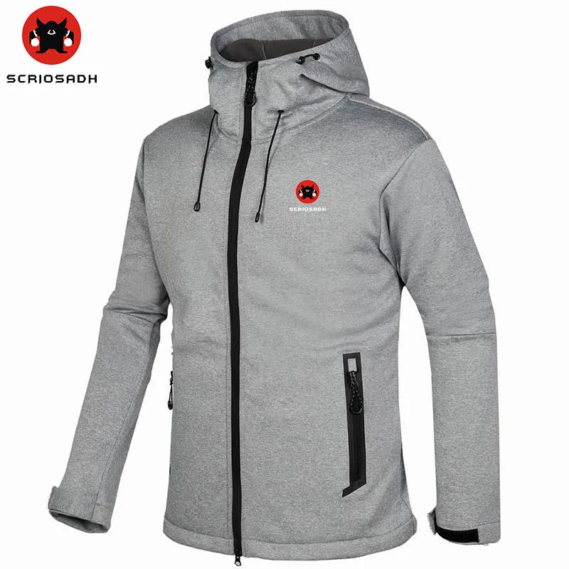 Мужская Флисовая Куртка SCRIOSADH водонепроницаемая теплая куртка для скалолазания