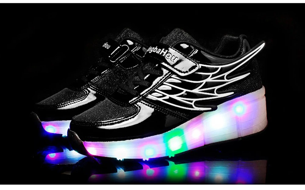 Детская обувь с светодиодный проблесковые маячки дети обувь; sapatos femininos; для мальчиков и девочек светящиеся кроссовки; Цвет: розовый, золотистый; Серебристый