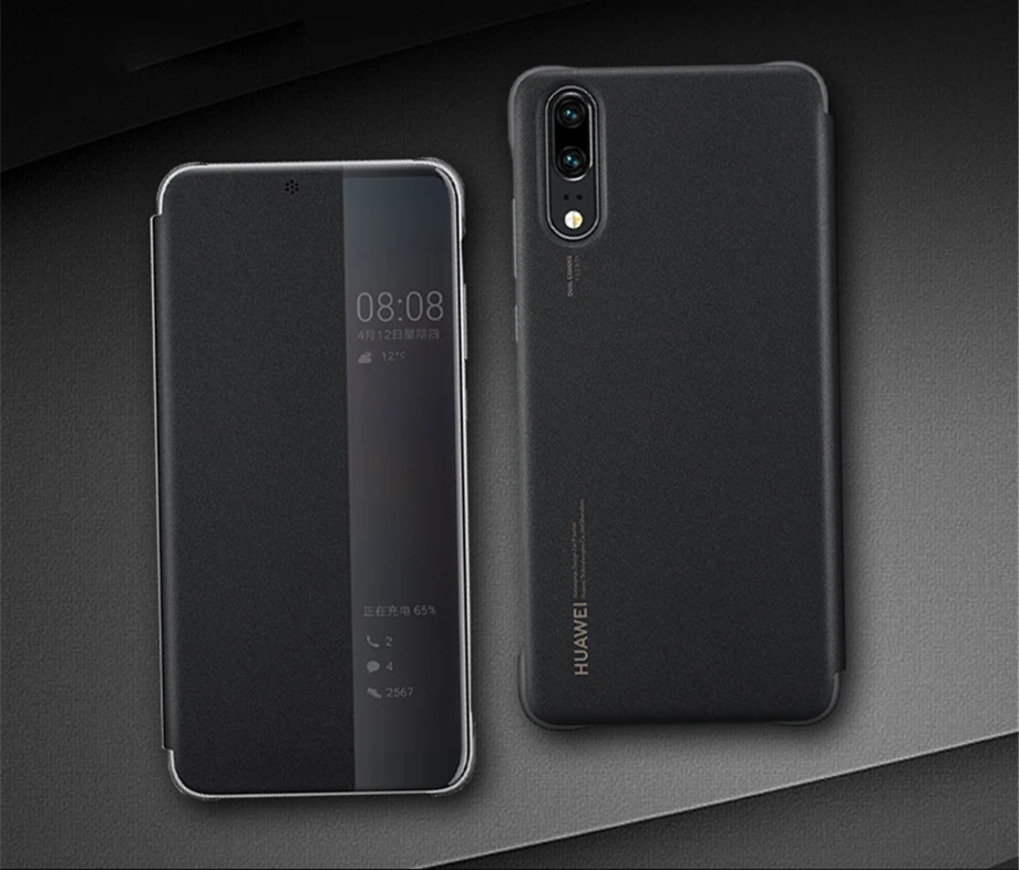 Чехол huawei P20 P20 pro, прозрачный, умный, сенсорный, флип-чехол,,, официальный, huawei P20 P20 Pro, кожаный, флип-чехол для телефона