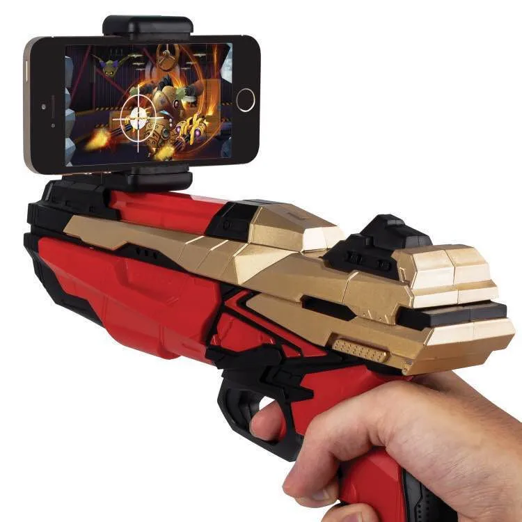 Портативный Bluetooth AR-Gun новейший стиль 3D VR игры деревянный материал игрушка AR игровой пистолет для Android iOS iPhone телефонов