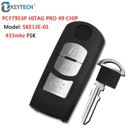 okeytech smart card remote car key 433mhz with pcf7953p hitag pro 49 chip for mazdafor mitsubishi system 3 6 2012 ske13e 01