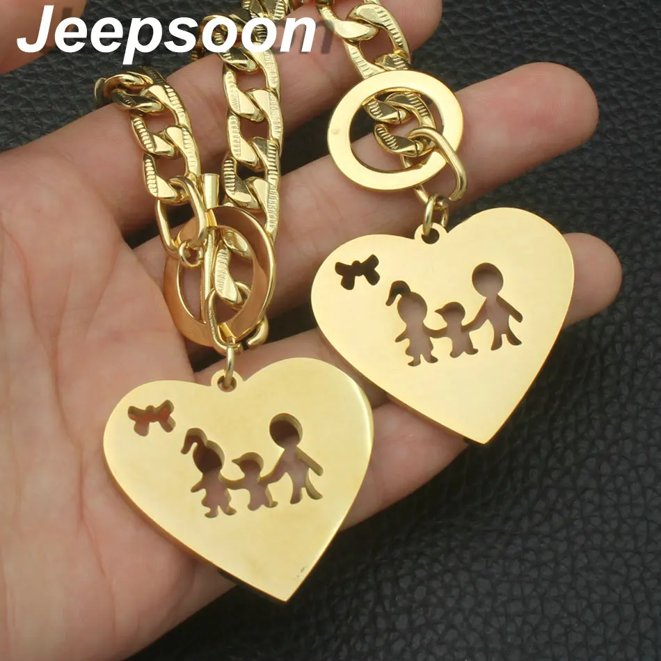 Горячие Нержавеющая сталь моды фигура Jewelry цвет золотистый Цепочки и ожерелья