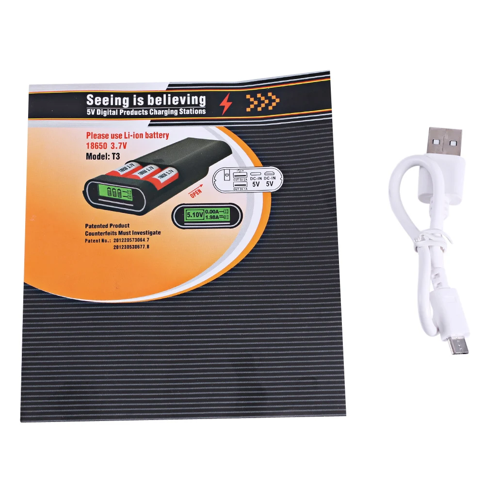TOMO T3 3x18650 литий ионная батарея DIY Smart power Bank Micro USB 8 Pin двойной вход/выход зарядное