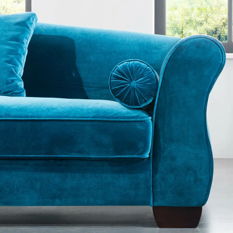 Эшфорд деревянный диван Slipover элегантный ткань с подушкой и лен диван|wooden sofa|fabric