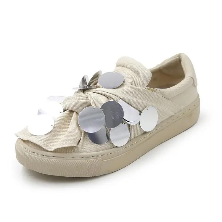 Супер пожарная обувь порт Бриз маленькие белые женские 2018 новый стиль блёстки