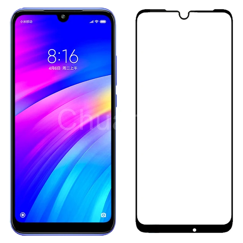 25 шт./лот полное покрытие Защита экрана для Xiaomi Redmi 7 от царапин защитная пленка