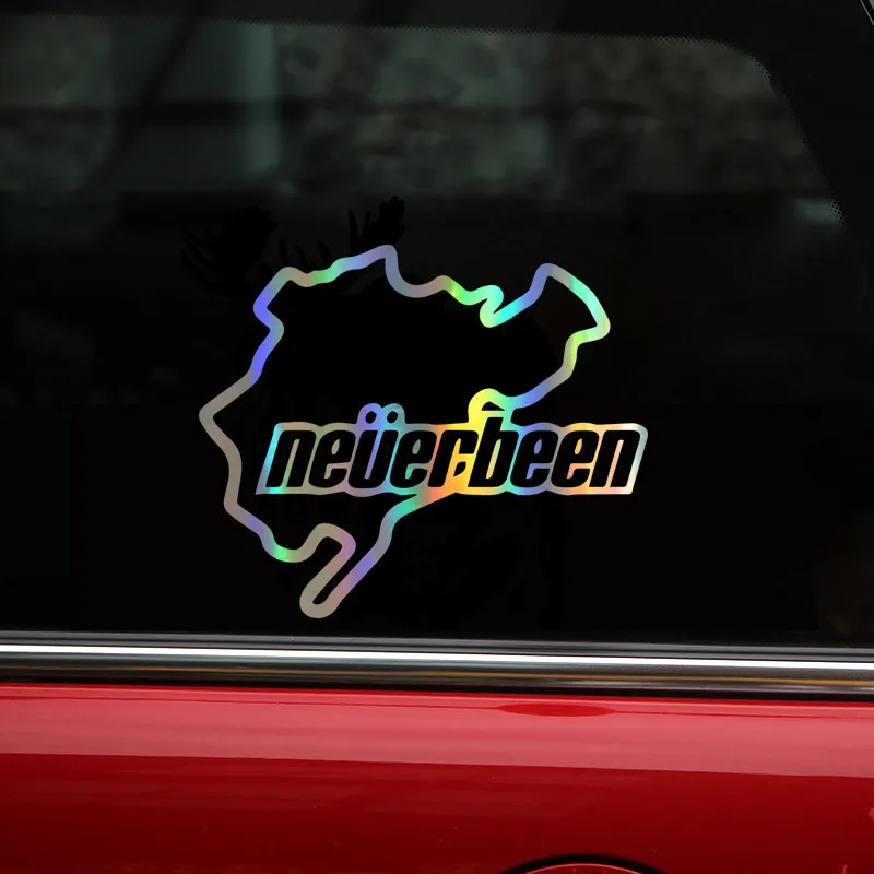 12 8x10 7 см смешная NEVERBEEN Автомобильная наклейка s Nurburgring Светоотражающая JDM Dubber