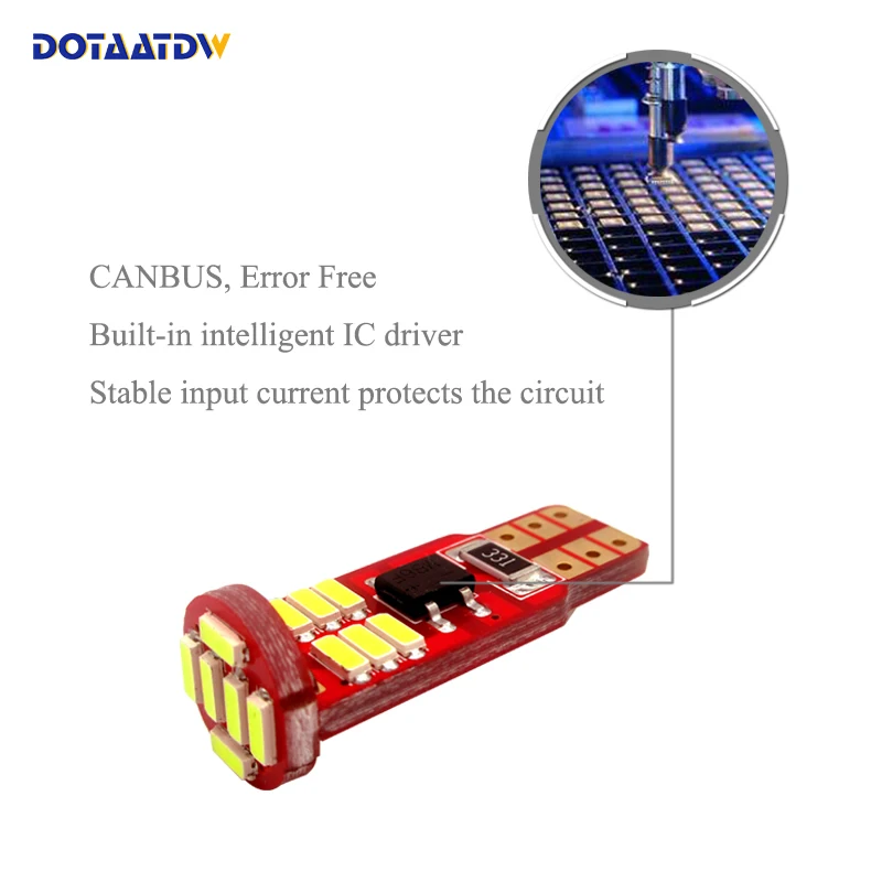 2x194 168 W5W 4014 18SMD Автомобильные светодиодные Сменные лампы s Canbus дневные ходовые