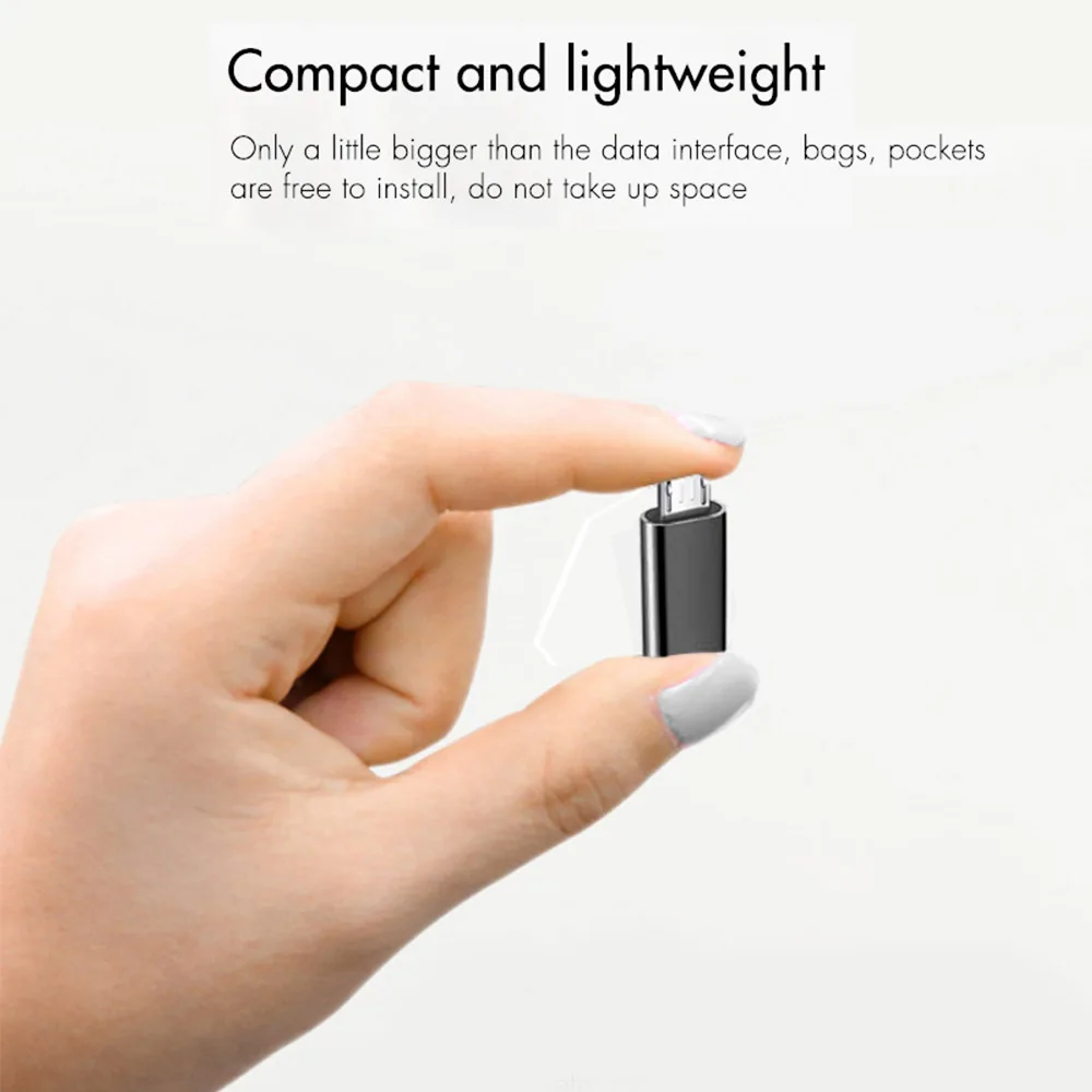 Тип мини с разъемами типа C и Micro USB OTG адаптер Зарядка для Xiaomi 6 8 9 Redmi 4X samsung Galaxy S7 Plus