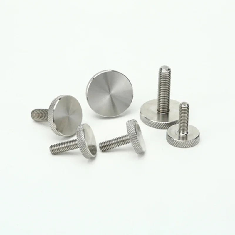 2 шт. M6 винты с накатанной ручкой из нержавеющей стали зеркальные ручные рукоятка