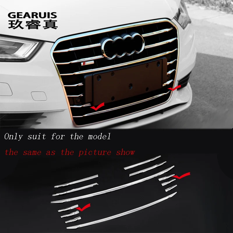 Для Audi A3 8v седан Передняя Воздушная решетка крышка отделка полоски внешние