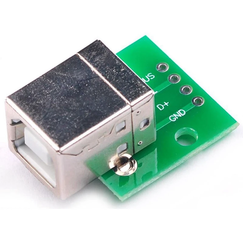 2 X Usb Тип B гнездо Breakout плата 54 мм Шаг адаптер разъем|Детали и аксессуары для