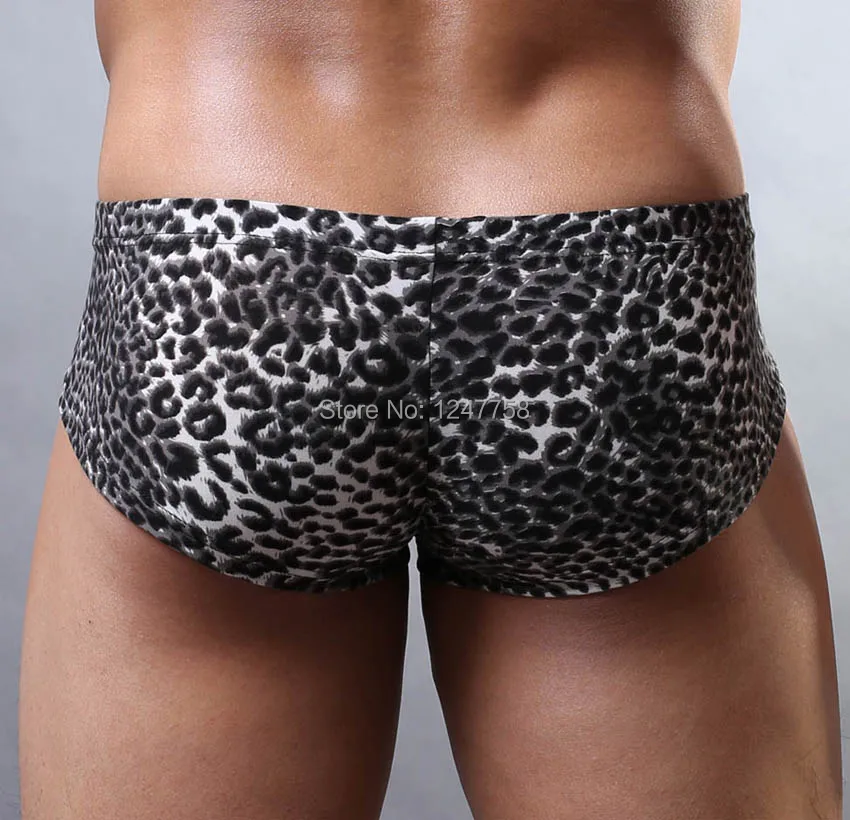 Сексуальные мужские брифы нижнее белье удобные леопардовые мини боксеры|boxer briefs