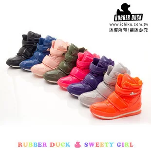 Winter Moon Boots Design Rubber Duck Snow Waterproof Boot Women Shoes Super Color High Ankle Platform Zapatos Mujer | Обувь