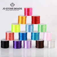 1roll60m 0 5mm elastic thread round crystal line nylon rubber stretchy cord for jewelry making beading bracelet 18colors