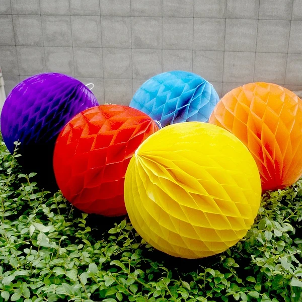 10pcs 6''(15cm) Honeycomb Flowers Paper Balls Various Color Hanging Decorative Props Kids Birthday Party Wedding Home Decoration | Дом и