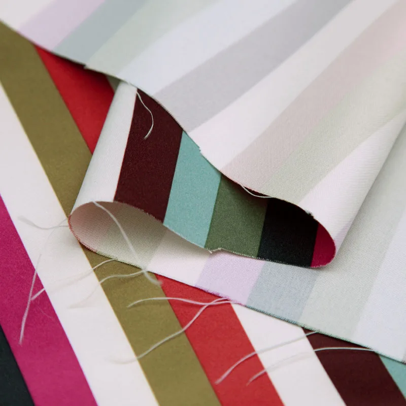 

Colorful striped dress shirt printing thick fashion textile fabrics wholesale high quality cloth
