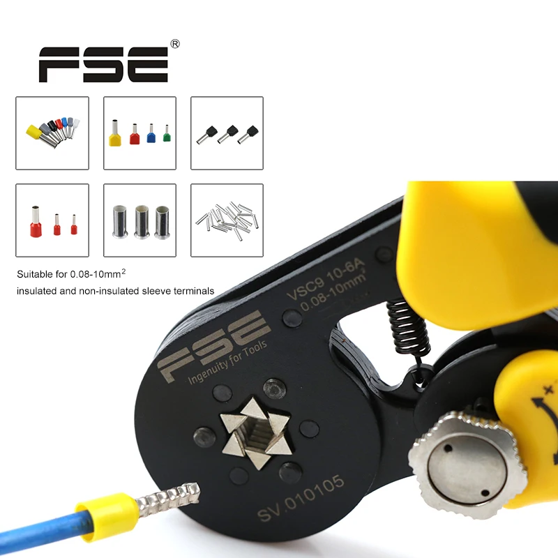 FSE VSC9 10-6A обжимной провод ручной инструмент обжимные плоскогубцы Multifuncional 0 08-10 мм