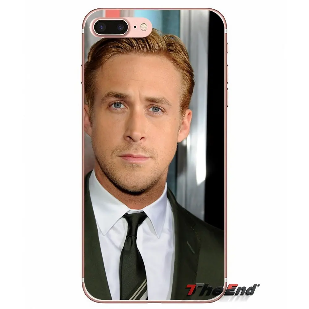 Прозрачный мягкий чехол для iPhone X 4 4S 5 5S 5C SE 6 6S 7 8 Plus Samsung Galaxy J1 J3 J5 J7 A3 A5 2016 2017 Ryan Gosling |