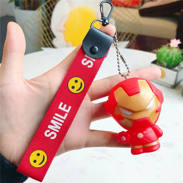 style 14 Рисунки из мультфильма ПВХ Marvel брелок мстители супергерой Фигурка Человека-паука Тор Железный человек брелок детский школьный кулон подарок - Цвет: style 14