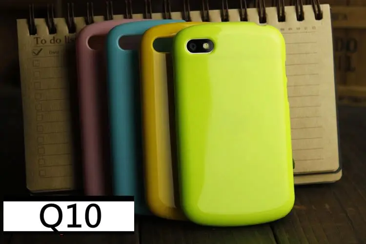 Для BlackBerry Q10 мягкий чехол сплошной цвет Силиконовый ТПУ противоударный чехол для BlackBerry Q10