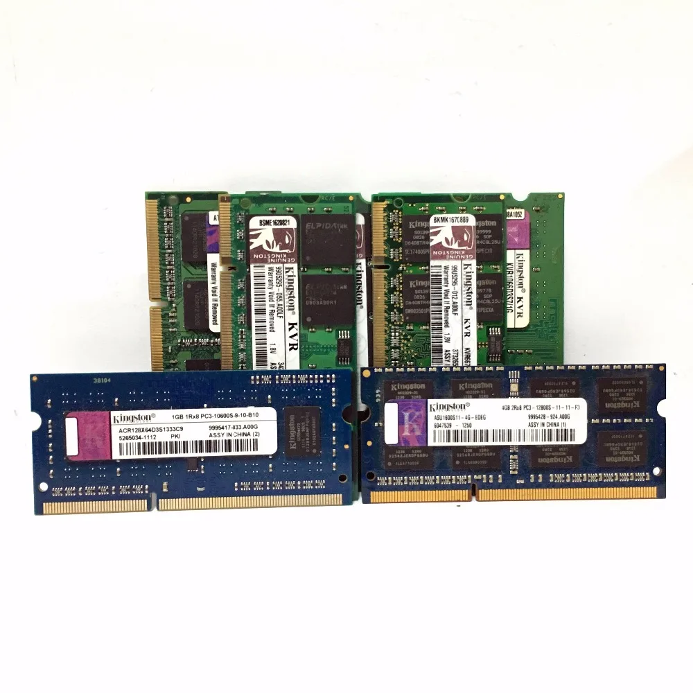 Оперативная память для ноутбука Kingston 1 ГБ/2 ГБ/4 ГБ 1G 2G 4G PC2 PC3 DDR2 DDR3 667 1066 1333 1600 МГц 5300S
