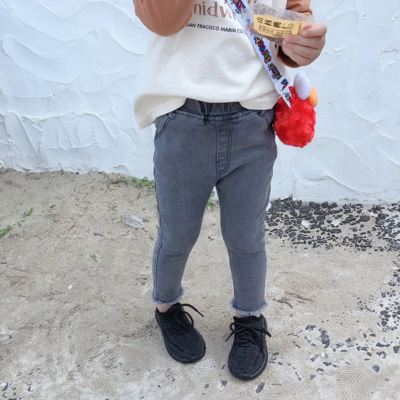 В комплекте детские штаны Весна-Осень 2019 Новый Kidsɽress мальчики и девочки гибкой
