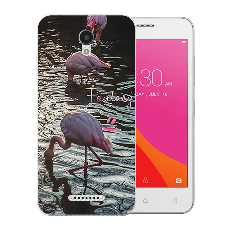 Luxury Flexible For Lenovo Vibe B A2016 A1010 A20 A Plus A1010a20 A2016A40 Soft Phone Case Silicone Flamingos Pattern Skin Cover |