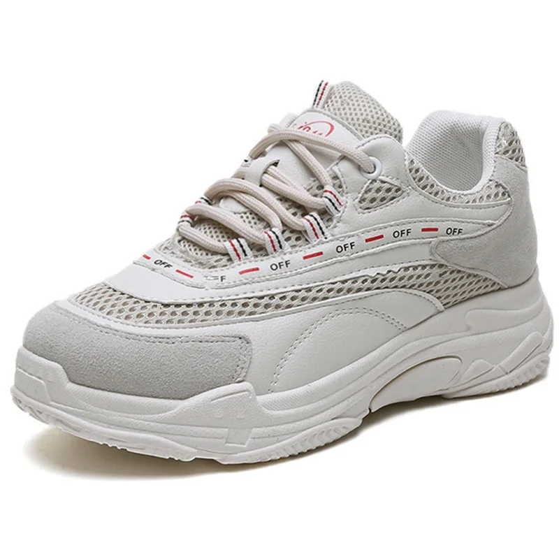 Женские кроссовки на толстой подошве Zapatillas Mujer Deportiva сетчатые дышащие для бега новинка 2019|Беговая обувь| |