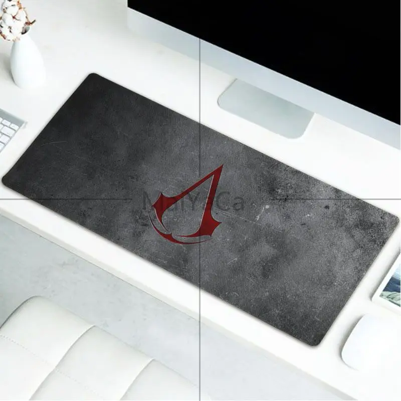 LockEdge 30x80cm MaiYaCa, крутой игровой коврик для мыши с логотипом Assassin's Creed, большой игровой коврик для мыши, коврик для мыши - Цвет: LockEdge 30x80cm