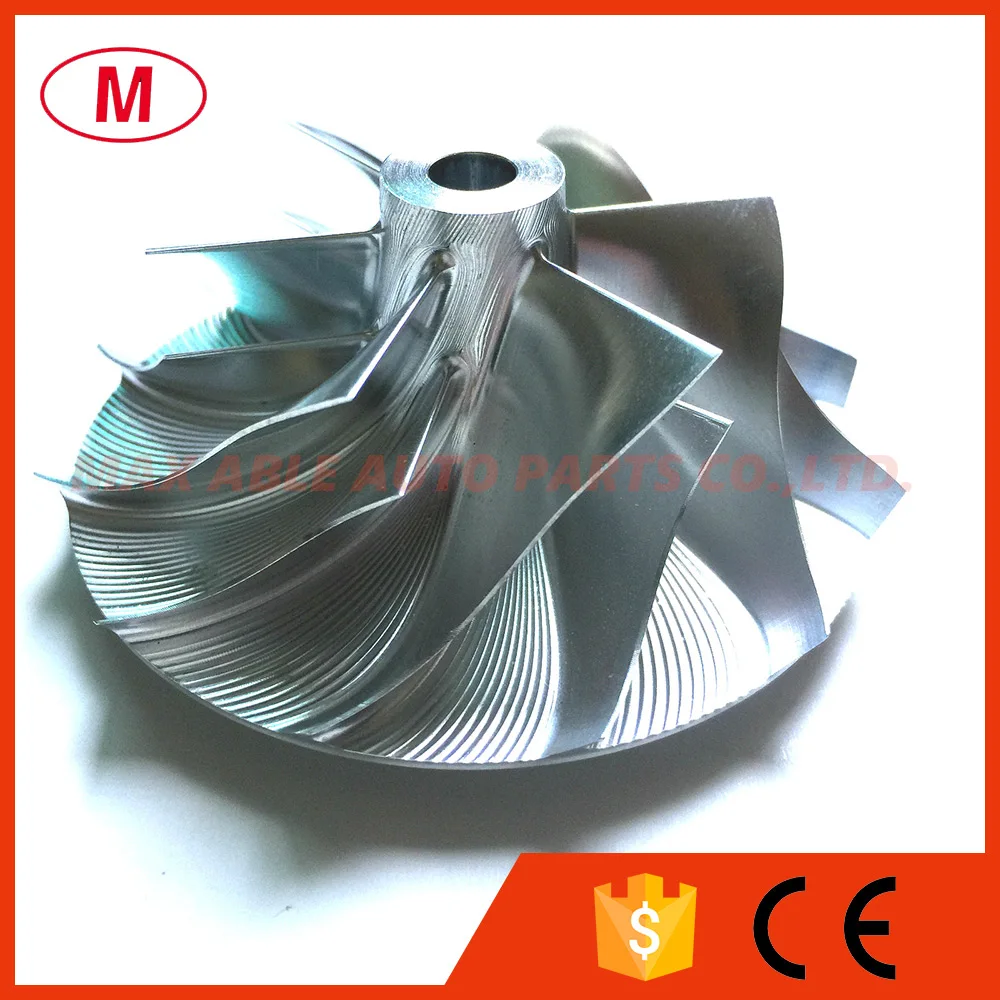 TD05H 49179-44300 48.30/68.00mm 6+6 blades High Performance Turbo Billet Compressor wheel/Aluminum 2618/Milling compressor wheel |