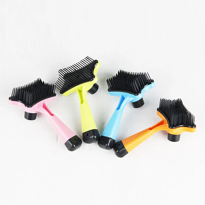 Домашние собаки расчески для очистки волос самоочищающаяся многофункциональная