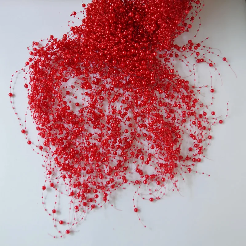 Милый DIY белый Высокое качество рыболовная леска цепочка с жемчужными бусинами