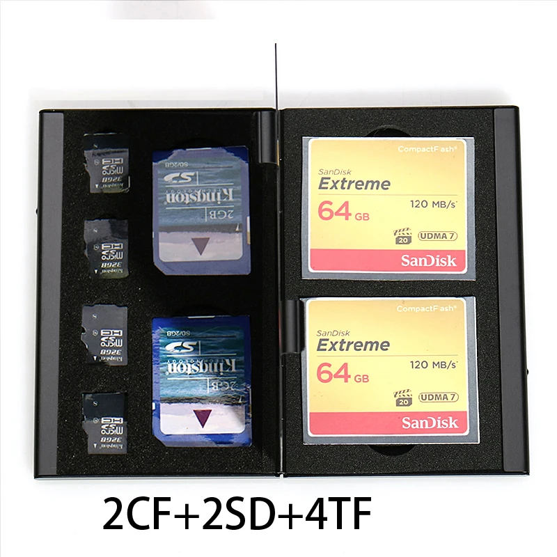 8 в 1 Алюминиевый ящик для хранения сумка кошелек с отделами карт большой емкости 2