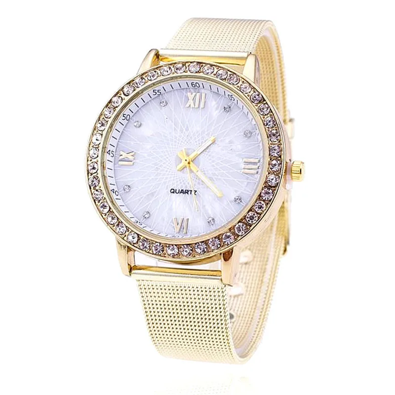 Часы женские кварцевые со стразами 2018|gift gifts|gift womengift gold |
