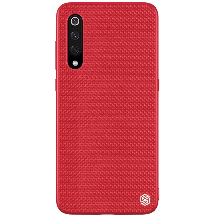 Чехол для Xiaomi Mi 9 NILLKIN Текстурированный чехол из нейлона Прочный нескользящий тонкий и светильник задняя крышка для Xiaomi Mi 9 Explorer - Цвет: Red