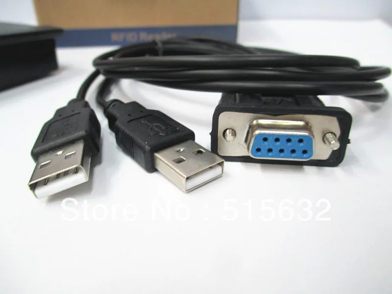 New RS232 Security Black USB RFID Proximity Sensor Smart ID Card Reader 125Khz EM |