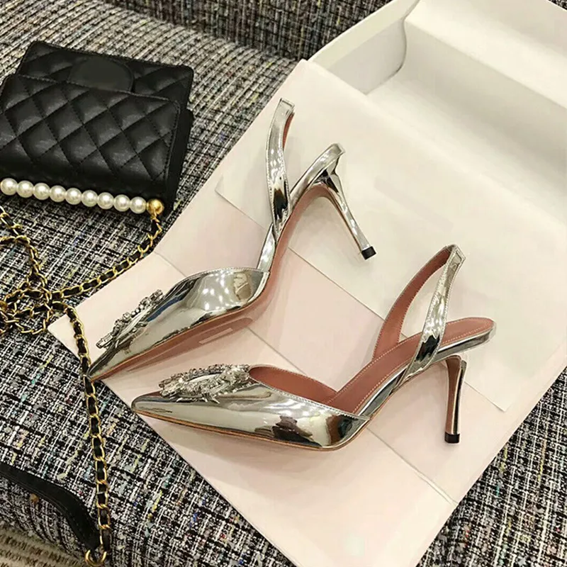 Сандалии Begum женские атласные босоножки-гладиаторы с ремешком на пятке