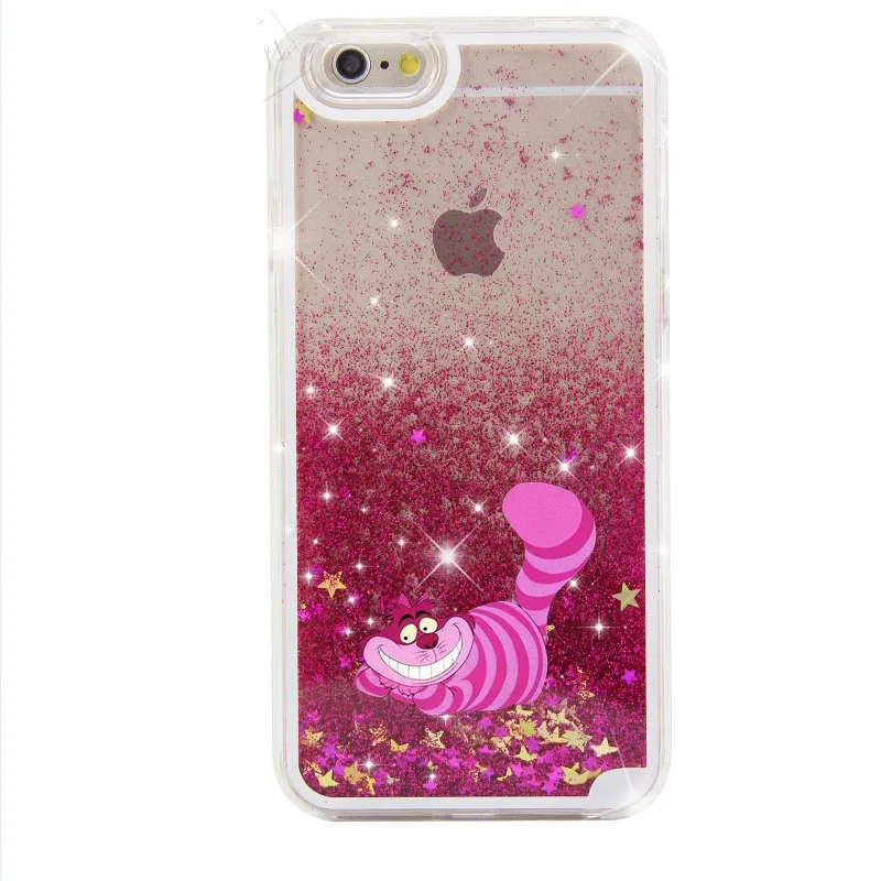 JiBan Star поток песка Чехол для iphone 7 8 Plus X случае Микки и Минни Маус пух Русалка