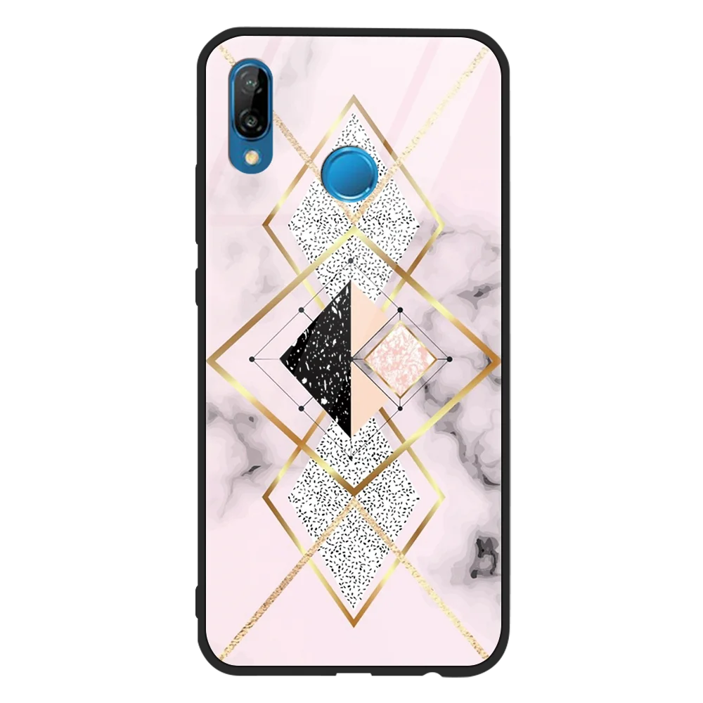 Закаленное Стекло Мраморный чехол для huawei P20 P30 P10 mate 20 10 30 P9 Plus Pro Lite P Smart Fundas для Honor 8X9X20 10 Pro Lite